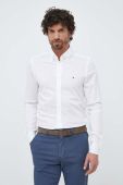 Бавовняна сорочка Tommy Hilfiger чоловіча колір білий slim комір button-down (3112498)
