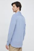 Бавовняна сорочка Tommy Hilfiger чоловіча slim комір button-down колір блакитний (3112508)