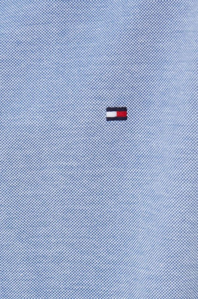 Бавовняна сорочка Tommy Hilfiger чоловіча slim комір button-down колір блакитний (3112508) фото 5