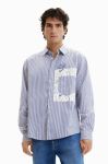 Бавовняна сорочка Desigual чоловіча regular класичний комір колір блакитний (3027770) Бавовняна сорочка Desigual чоловіча regular класичний комір колір блакитний (3027770)