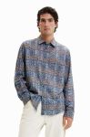 Сорочка Desigual чоловіча колір чорний regular класичний комір (2939876) Сорочка Desigual чоловіча колір чорний regular класичний комір (2939876)