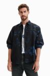 Сорочка Desigual чоловіча колір чорний regular класичний комір (3027785) Сорочка Desigual чоловіча колір чорний regular класичний комір (3027785)