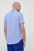 Бавовняна сорочка Polo Ralph Lauren чоловіча regular комір button-down колір блакитний (2965024)