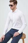 Сорочка United Colors of Benetton чоловіча колір білий slim класичний комір (3077597) Сорочка United Colors of Benetton чоловіча колір білий slim класичний комір (3077597)
