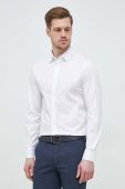 Сорочка United Colors of Benetton чоловіча колір білий slim класичний комір (3077597)