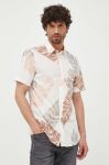 Бавовняна сорочка United Colors of Benetton чоловіча колір бежевий regular класичний комір (3288708) Бавовняна сорочка United Colors of Benetton чоловіча колір бежевий regular класичний комір (3288708)