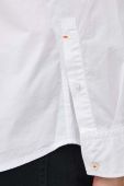 Бавовняна сорочка BOSS BOSS ORANGE чоловіча колір білий regular класичний комір (3249484)
