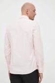 Бавовняна сорочка BOSS BOSS ORANGE чоловіча колір рожевий regular класичний комір