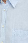Сорочка з льону BOSS BOSS ORANGE regular класичний комір колір блакитний