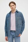 Сорочка G-Star Raw чоловіча regular класичний комір колір блакитний Сорочка G-Star Raw чоловіча regular класичний комір колір блакитний