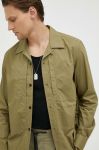 Бавовняна сорочка G-Star Raw чоловіча колір зелений regular класичний комір Бавовняна сорочка G-Star Raw чоловіча колір зелений regular класичний комір