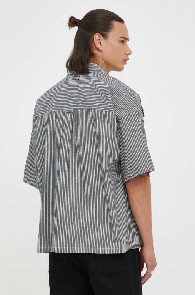 Бавовняна сорочка G-Star Raw чоловіча колір синій relaxed класичний комір фото 3