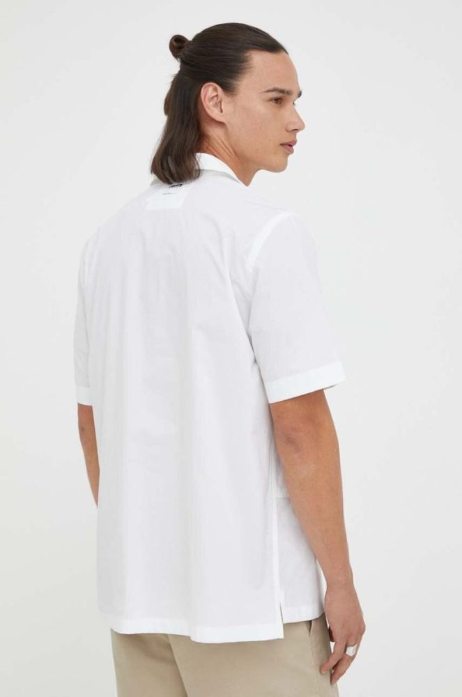 Бавовняна сорочка G-Star Raw чоловіча колір білий regular фото 3