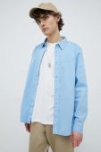 Бавовняна сорочка Lee чоловіча regular класичний комір колір блакитний (2960875)