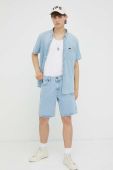 Бавовняна сорочка Lee чоловіча regular комір button-down колір блакитний (3261122)
