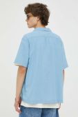 Бавовняна сорочка Lee чоловіча relaxed колір блакитний