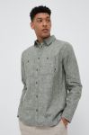 Сорочка Jack Wolfskin чоловіча колір зелений regular класичний комір Сорочка Jack Wolfskin чоловіча колір зелений regular класичний комір
