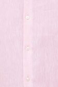 Сорочка з льону BOSS колір рожевий slim класичний комір