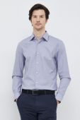 Сорочка BOSS чоловіча колір синій slim класичний комір (3116653)
