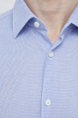 Бавовняна сорочка BOSS чоловіча regular класичний комір колір блакитний (3116671)