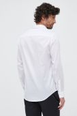 Бавовняна сорочка Armani Exchange чоловіча колір білий slim класичний комір (3139986)