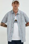 Бавовняна сорочка Quiksilver чоловіча колір сірий regular класичний комір (3098916) Бавовняна сорочка Quiksilver чоловіча колір сірий regular класичний комір (3098916)