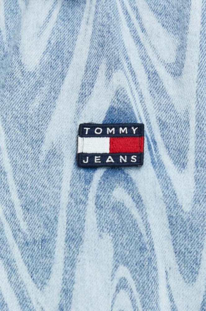 Джинсова сорочка Tommy Jeans чоловіча relaxed класичний комір колір блакитний (2974241) фото 2
