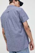 Сорочка з домішкою льону Tommy Jeans колір синій regular (3000144)