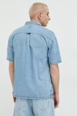 Джинсова сорочка Tommy Jeans чоловіча regular класичний комір колір блакитний