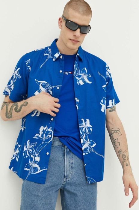 Сорочка Superdry чоловіча regular класичний комір колір блакитний (3190896)