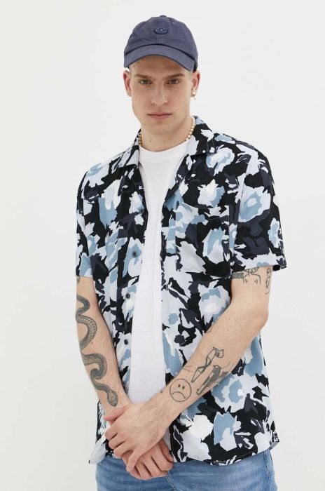 Сорочка HUGO чоловіча regular колір блакитний