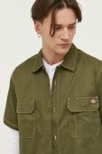 Сорочка Dickies чоловіча колір зелений regular класичний комір (3162956)