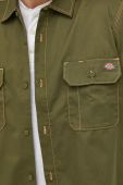 Сорочка Dickies чоловіча колір зелений regular класичний комір (3162956)