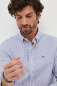 Бавовняна сорочка Gant чоловіча slim комір button-down колір блакитний
