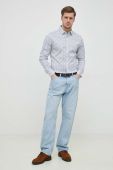 Сорочка Michael Kors чоловіча колір синій slim класичний комір (3069847)