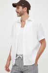 Сорочка з льону North Sails колір білий regular класичний комір Сорочка з льону North Sails колір білий regular класичний комір