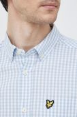 Сорочка Lyle & Scott чоловіча slim комір button-down колір блакитний