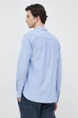 Бавовняна сорочка Lyle & Scott чоловіча regular комір button-down колір блакитний (3112561)