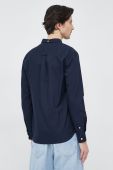 Бавовняна сорочка Lyle & Scott чоловіча колір синій regular комір button-down Бавовняна сорочка Lyle & Scott чоловіча колір синій regular комір button-down
