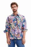 Дитяча бавовняна сорочка Desigual чоловіча regular класичний комір колір барвистий Дитяча бавовняна сорочка Desigual чоловіча regular класичний комір колір барвистий