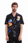 Сорочка Desigual чоловіча колір чорний regular класичний комір (3175775) Сорочка Desigual чоловіча колір чорний regular класичний комір (3175775)