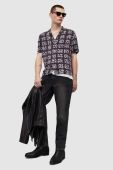 Сорочка AllSaints чоловіча колір чорний relaxed (3257697)