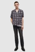 Сорочка AllSaints чоловіча колір чорний relaxed (3257697)