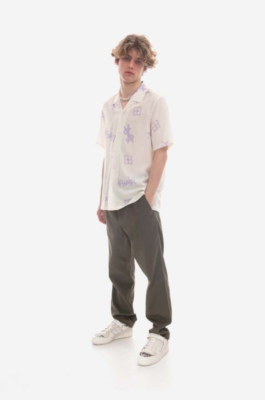 Сорочка KSUBI чоловіча колір білий regular MPS23SH001-white фото 2