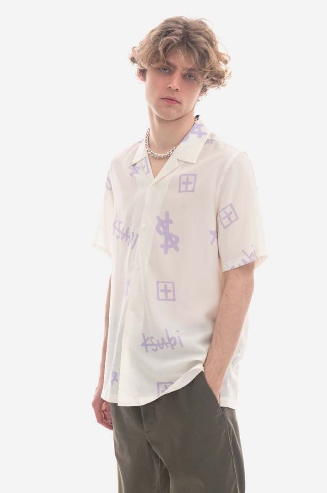 Сорочка KSUBI чоловіча колір білий regular MPS23SH001-white фото 9