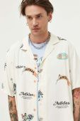 Сорочка adidas Originals чоловіча колір бежевий relaxed