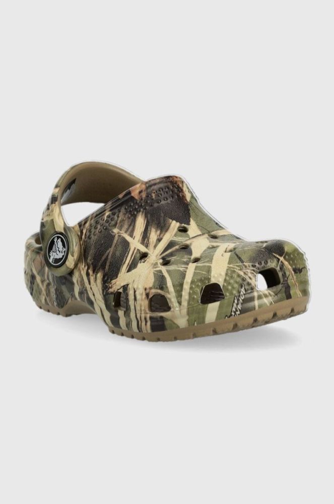 Дитячі шльопанці Crocs колір зелений (3206953) фото 2