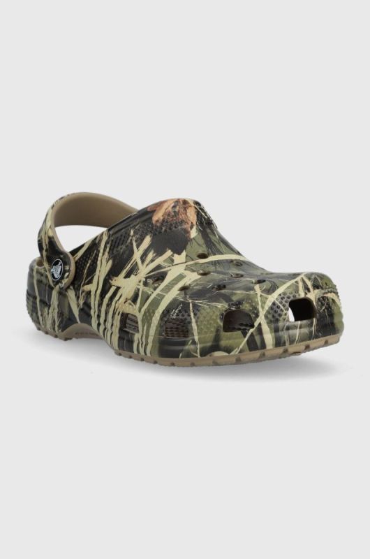 Дитячі шльопанці Crocs колір зелений (3198699) фото 2