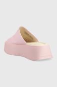 Шкіряні шльопанці Vagabond Shoemakers COURTNEY жіночі колір рожевий на платформі 5334.601.45
