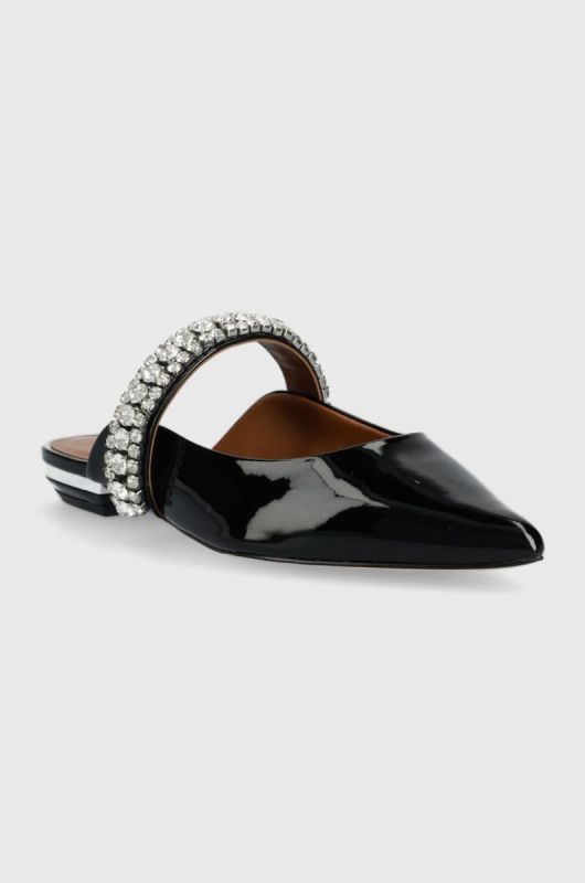 Шкіряні шльопанці Kurt Geiger London Princely жіночі колір чорний 1808900309 фото 2